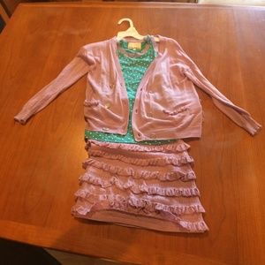 3 piece Skirt, Top & Cardigan KID By PHILIP LIM